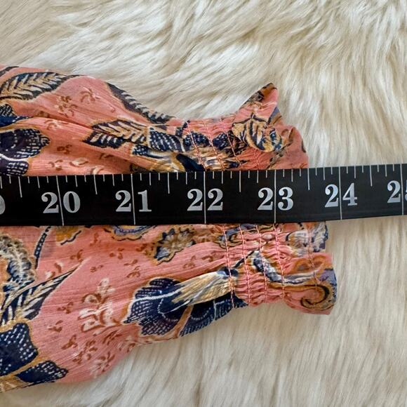 Patrons of Peace Floral Long Sleeve Smocked Maxi Dress XS - Picture 11 of 12